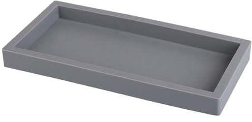 HOOLRZI Parfum-Silikon-Tablett, praktische Schmuckaufbewahrung, Badezimmer, Theke, dekorative Palette