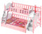 Garneck 12 Für Puppenhaus - Doppelstockbett Mit Kissen Und Bettlaken - Perfekte Möbel Für Kreatives Und Dekorieren Von Kinderzimmern