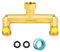 Jvgoo Gartenschlauch-Verteiler, Messing, 2-Wege-Schlauch-Verteiler, 1,9 cm Wasserschlauch-Verteiler, 2-Wege, strapazierfähig, mit Metall-Absperrventil und Verlängerungsgriff