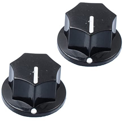 IMIKEYA Adjustable Rotate Button Plastic Knobs Volume Control Knobs for Guitar Bass Amplifier