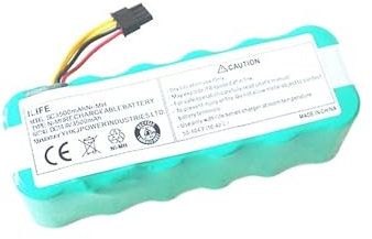 QCKRTAU Accumulatore for Aspirapolvere, Pacco Batteria Ni-MH da 14,4 V E 3500 mAh, Compatibile con Ariete, Compatibile con Briciola, 2711 2712 2717 Robot