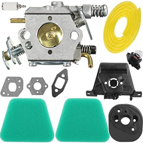 JGmotorfi Kit de reparación de carburador de motosierra compatible con Partner 350 351 352 370 371 390 391 401 420 para McCulloch para Mac Cat Garden Tool Parts Lawn Mower