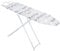 Foldable Ironing Boards Large Adjustable Height Tabletop Iron Board with Anti-Slip Feet Heat Resistant Cover Space Saving Design for Home, Travel, Dorms Wooden Frame 107x30cm (White)