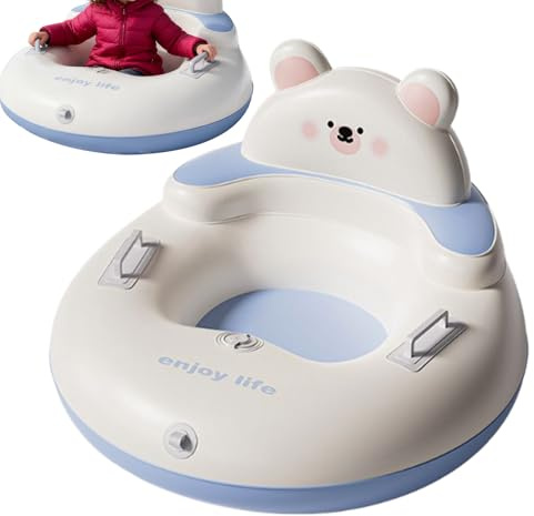 Schneeschlitten Wanne - Aufblasbares Verspieltes Spielzeug Zum Gehen Schlitten Mit Griff - Aufblasbare Schnürsenkeln - Für Rücken Und Park Und Rasen Und Spielplatz Im Freien
