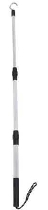 Abaodam Extendable Attic Pull Rod with Hook Pole, Aluminum Alloy Telescopic Loft Ladder Pull Down System Kit, Secure Design and Easy Telescopic Use for Garage and Attic Access