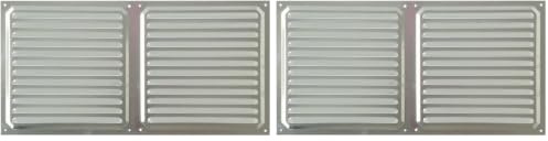 Rejilla Ventilación de Aluminio 20 x 40 cm - Brinox (Paquete de 2)