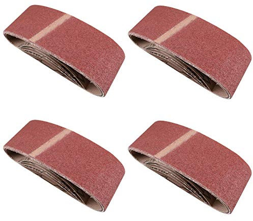 Power Belt Sander Fichier doigt Bandes abrasives abrasifs 410mm x 65mm grain 80 20 PK