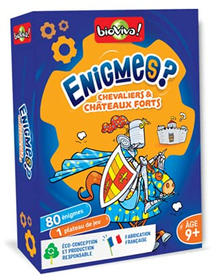 Enigmes – Ritter und starke Schlösser | Lernspiel Rätsel – Thema Geschichte – ab 9 Jahren – 2 bis 6 Spieler – hergestellt in Frankreich