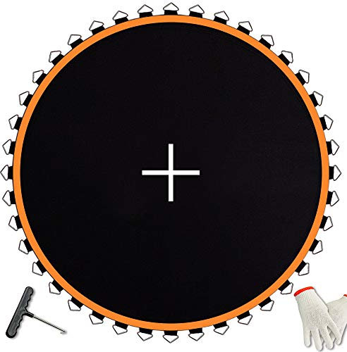 JumpTastic Ersatz-Trampolin-Matte passend für 4,2 m Trampolinrahmen mit 72 V-Ringen mit 14 cm Feder (ohne Feder, Durchmesser der Matte: 381 cm)