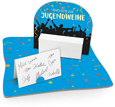 itenga Jugendweihe Verpackung Gastgeschenk Geldgeschenk mit Bodenplatte Abschluss Feier Jungen Mädchen