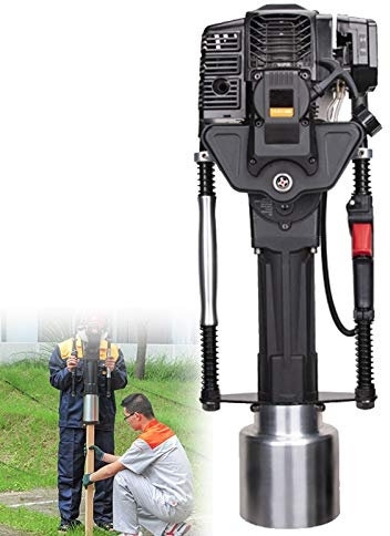 LXYYSG Pfahlramme 2 Takt Benzin Motor für Zaunbau und Bodenverdichtung Pfostenramme für Zaunpfosten Metall, Maximaler Nutzungs Durchmesser 15cm, Verbesserung Der Arbeitseffizienz
