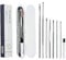 Nettoyeur D'oreille, 8 Pcs Cuillère à Oreille en Acier Inoxydable, Kit de Nettoyeur D'oreilles, Curette Oreille Kit, Ear Wax Cleaner Kit pour Famille