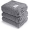 1 Pack 3 Decken Super Weich Premium Flauschig Hundedecke Katzendecke für Haustier Hunde Katze Welpe Grau L(76 * 104 cm)