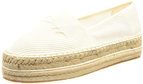 Tommy Hilfiger Damen TH Flatform Espadrilles, Weiß, 39 EU