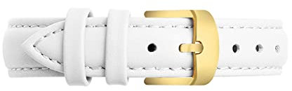 Leder Uhrenarmband Frauen Uhrenband Runde Uhr Armband 12mm-20mm Damenuhr Zubehör, 18mm