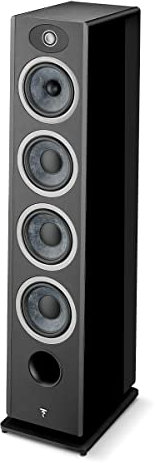 Focal Vestia No.3 - Altavoz de pie de 3 vías con reflejo de graves con 3 woofers - cada uno (negro de alto brillo)
