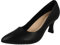 Clarks Ladies Elegant Pointed Toe Court Shoes Kataleyna Gem - Black Leather - UK Size 6E - EU Size 39.5 - US Size 8.5W