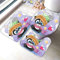 AOLIGL Badezimmermatte Set Schwarze Katze Der Karikatur 3D Drucken Süße Tiere Teppich Badezimmer Badgarnitur 3teilig Mikrofaser Bath mat U-förmigen Contour Matte- WC Vorleger 40 x60