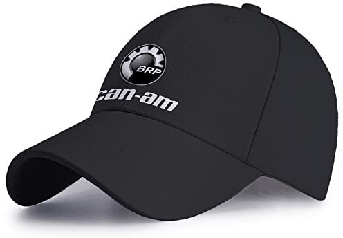RIPPED Basecap Herren Sommer Baumwolle with Can-am Logo, Kappe Stylische Einstellbare, Baseball Cap für Männer & Frauen-Black||57-59cm