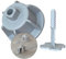 Brunoplast NIVIFIX Starter-Set PRO grau, 300-teiliges Fliesen Nivelliersystem 1.7 mm für Wand- und Bodenfliesen von 12-20 mm Stärke, Fliesenverlegehilfe, Gewindelaschen, Zuglaschen, Fliesen Werkzeug