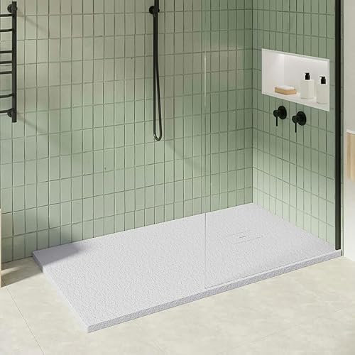 KOES - Piatto Doccia in Resina Serie OBI – 100x200 – Blu nebbioso RAL 7035