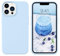DOMAVER Case for Liquid Silicone Designed for iPhone 13 Pro Max 6.7 inch, Soft Gel Rubber Slim Shockproof Cover with Microfiber Cloth Lining Cushion, Full Body Protective iPhone 13 Pro Max Cover, Blue