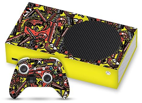Head Case Designs Offizielle Harry Potter Gryffindor Muster Grafiken Vinyl Haut Gaming Aufkleber Abziehbild Abdeckung kompatibel mit Xbox Series S Console and Controller Bundle