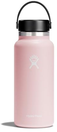 HYDRO FLASK - Wide Mouth - Trinkflasche 946ml (32oz) - Isolierte Wasserflasche aus Edelstahl - Sportflasche mit auslaufsicherem Flex Cap-Deckel & Gurt - Thermoflasche Spülmaschinenfest - Trillium