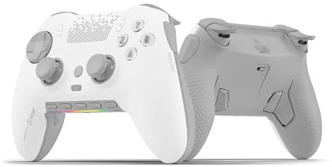 SCUF ENVISION PRO Wireless PC-Nur-Gaming-Controller - Fünf Abnehmbare G-Tasten - Abnehmbare Back-Paddles - Instant Triggers - iCUE-Kompatibel - Weiß