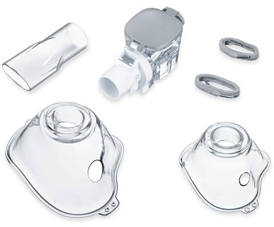 Beurer IH 57 Yearpack, umfangreiches Nachkaufset mit Erwachsenen- und Kindermaske, Mesh-Vernebler, Mundstück, Zubehör für IH 57 Inhalator mit Schwingmembran & Akku, desinfektionsfähig