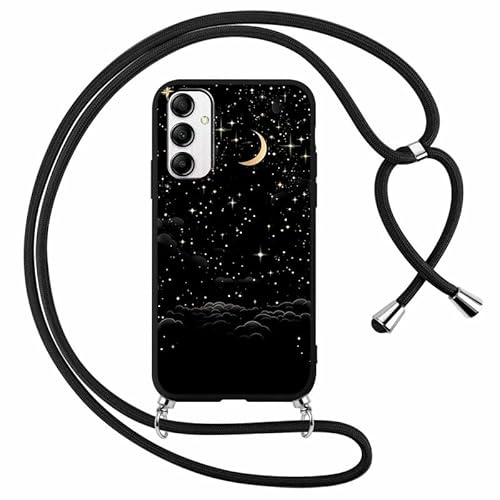 Foonary Coque pour Samsung Galaxy A14 5G avec Cordon de Collier, Aesthetic1 Fleur Motif Étui Housse Réglable Lanyard Corde, Souple Silicone TPU Antichoc Case pour Samsung A14 5G 6.8, Floral 7