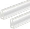 QUARKZMAN 2 Stück U-Kanal-Kantenschutz, 4,9 ft Länge Gummischutzleiste Kantenschutz passend für 4-5 mm Kanten, (9/16 B x 5/16 H) Transparent