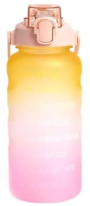 Katsy Style Hydrate 2L Tracker Water Bottle I Large Capacity with Time Markings I BPA-Free, Leakproof, and Durable I Stay Hydrated Throughout the Day