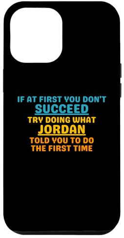 Hülle für iPhone 15 Pro Max Jordan Lustiger individueller Spruch, Jordan Geburtstag