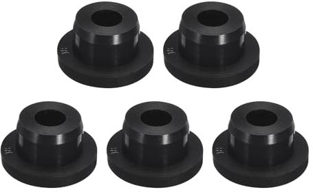 QUARKZMAN 5 Stück Schwarze Gummistopfen, Silikonstopfen für 17mm/0,67 Loch