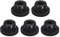 QUARKZMAN 5 Stück Schwarze Gummistopfen, Silikonstopfen für 17mm/0,67 Loch