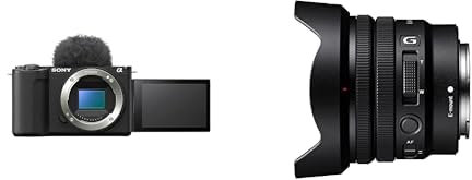 Sony ZV-E10 II | Appareil Hybride à objectifs interchangeables APS-C E PZ 10-20 mm F4 G | Objectif Ultra Grand Angle à Zoom motorisé Super35 / APS-C (SELP1020G) Noir