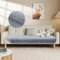 Votoko Sofabezug 3 Sitzer, Couch Überzug, Sofaschoner rutschfest, Sofabezug l Form, Rechteckig Sofadecken für Sitzfläche, Universelle Sofa Überzug(Grau, 70x180cm)