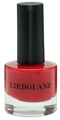 Liebglanz, Veganer Nagellack, Diva (rot), 100% Vegan, Schadstoffarm und Tierversuchsfrei, Made in Germany, 8ml