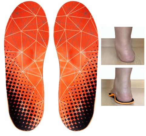 Vuggdt Fußgewölbe-Einsätze, Sohleneinlagen, Fußgewölbeunterstützung, stoßdämpfend, bequeme Schuheinlagen für Laufen, Fitness, Basketball