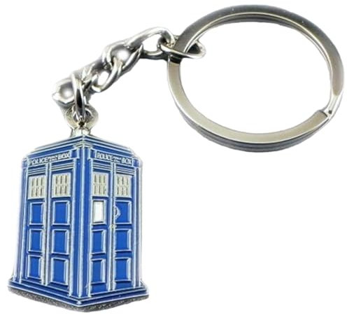 GBJUK Doctor Who Tardis Police Box Emaille-Schlüsselanhänger, blau, One size