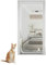 Zanzariera per gatti e animali domestici, 90 x 210 cm, doppia cerniera, a prova di animali domestici, previene la fuga di cani e gatti, adatta per soggiorno, camera da letto, cucina, patio (bianco,