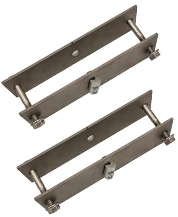 Balkonkraftwerk Halterung Multiflex Set für 1 PV-Modul (2er-Set), flexible Geländerbefestigung (40/50 mm, Klemmhalter), inkl. 0% MwSt., Halterungen:Klemmhalter