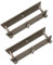 Balkonkraftwerk Halterung Multiflex Set für 1 PV-Modul (2er-Set), flexible Geländerbefestigung (40/50 mm, Klemmhalter), inkl. 0% MwSt., Halterungen:Klemmhalter