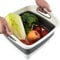 Lavabo Pliable,Bassine À Vaisselle Pliable De avec Bouchon De Vidange,Bassine Retractable en Plastique,Bac À Vaisselle Portable,Évier De Camping Pliable avec Poignée pour Activités Plein Air,Camping