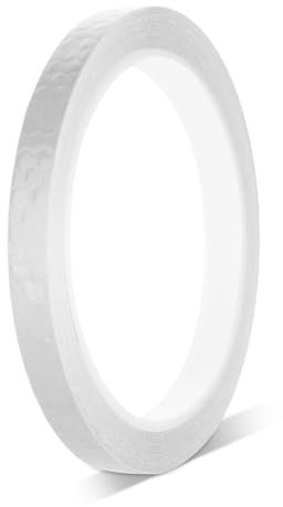 KALIONE Reflektorband Selbstklebend Neon Klebeband Warning Tape 10mm x 8m Reflektierende Aufkleber Selbstklebende Wasserdicht Aufkleber Reflektor Tape für Fahrzeuge Fahrräder Helm (Weiß)