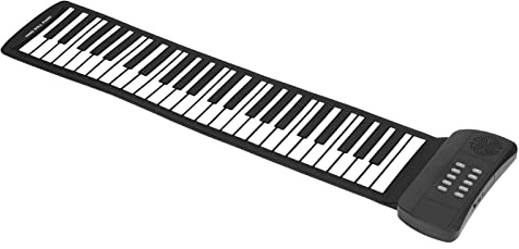 TIKATARER Keyboard Piano, 49 Keys Roll Up Piano Piano Keyboard with 16 Tones and 6 Demo Portable Keyboard Piano for Beginners (PM49)