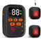 Cuteefun Portables Notrufknopf für Senioren, Kabellos Senioren Notruf, 16 Melodien, Regelbare Lautstärke, Wiederaufladbar Hausnotruf Alarm für Patient Älterer Mann, 2 SOS Sender+1 Empfänger