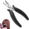 Pince à Extension de Cheveux Pince à Enlever les Extensions Professionnel Noir Outil D'extension de Cheveux pour Extensions de Ruban Adhésif
