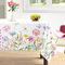 Arquiel Tischdecke Rechteckige Florale, Tischtuch Blumen Wasserabweisend StrapazierfäHiges Schmetterling Aquarell, Abwischbar Tischdeck FüR KüChe, Hochzeit, Drinnen, FrüHling/Sommer(152 x 213 cm)